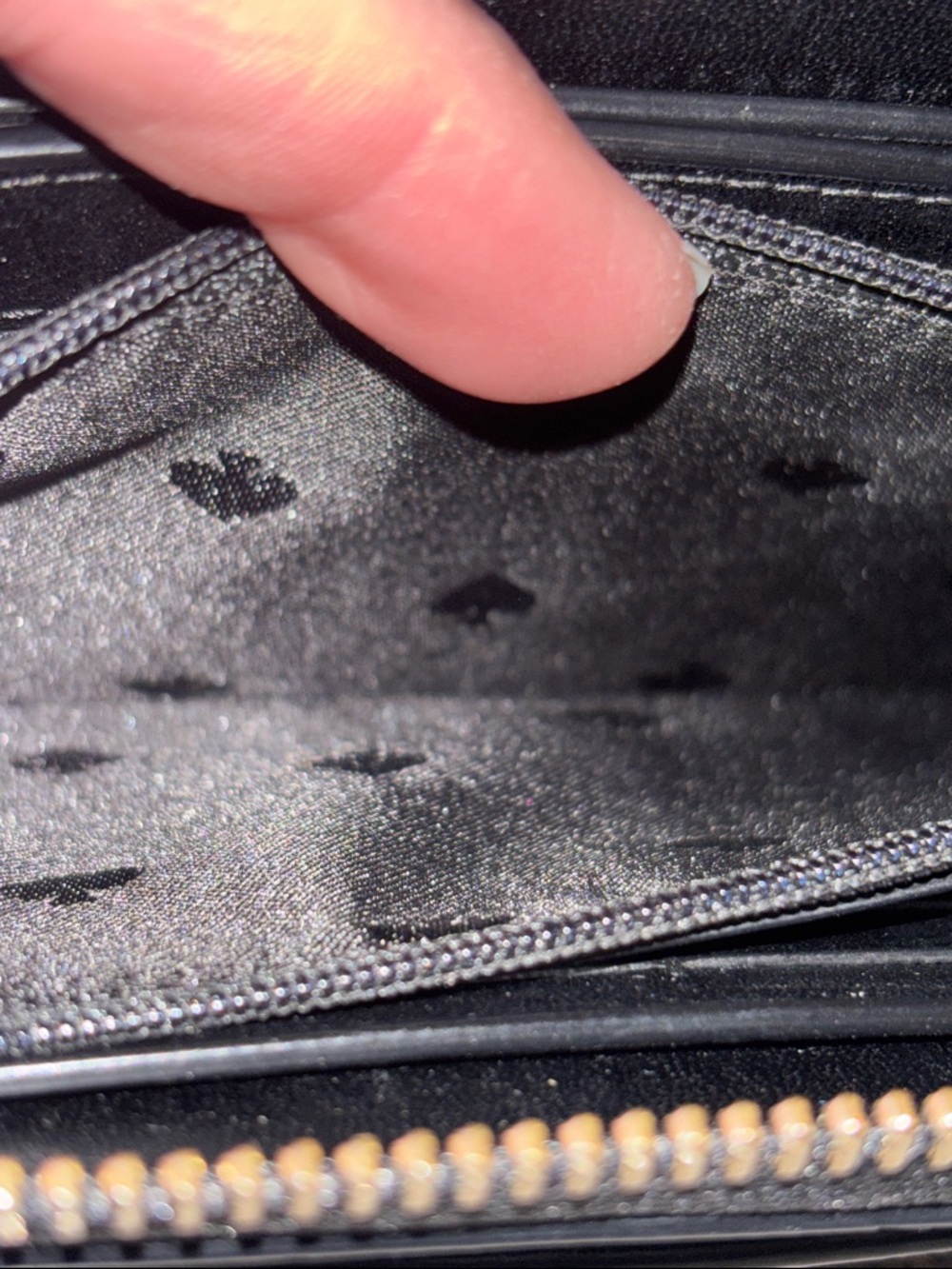 kate spade Black Cat Zip Wallet with Leopard Trim - Picture 12 of 16